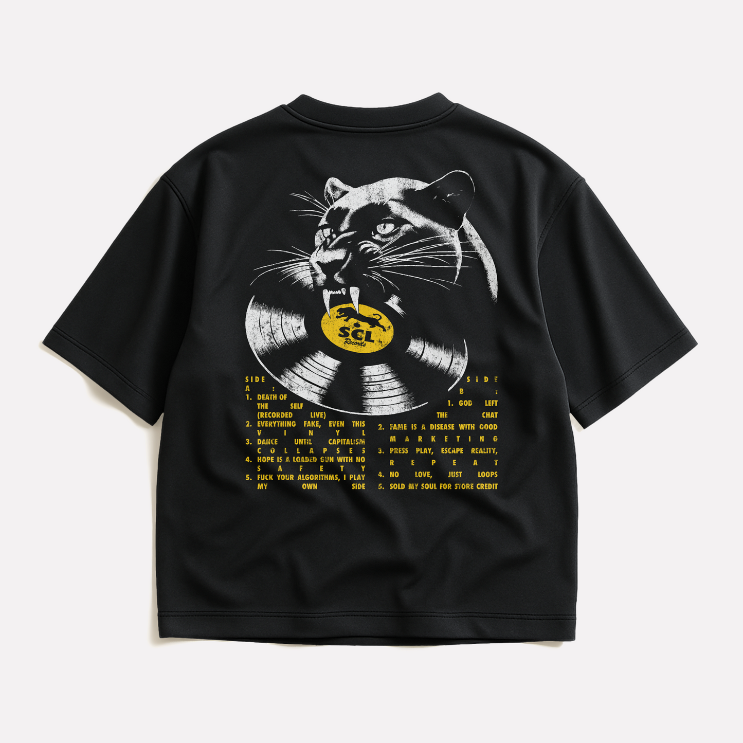 SCL RECORDS Tee - Black *PRE-ORDER*